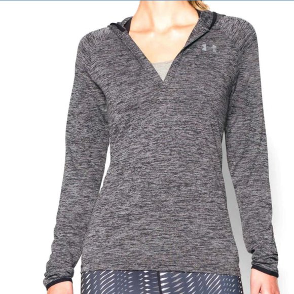 Under Armour Women's Black UA Tech Twist Long Sleeve Hoodie - Size Medium - Picture 1 of 9